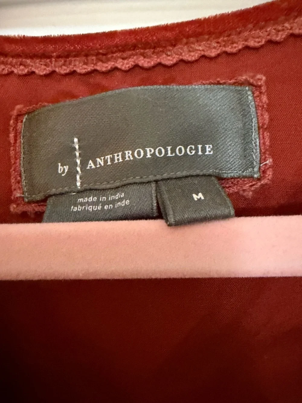 Anthropologie Velvet Maxi Dress in Deep Wine Red - Picture 8 of 16